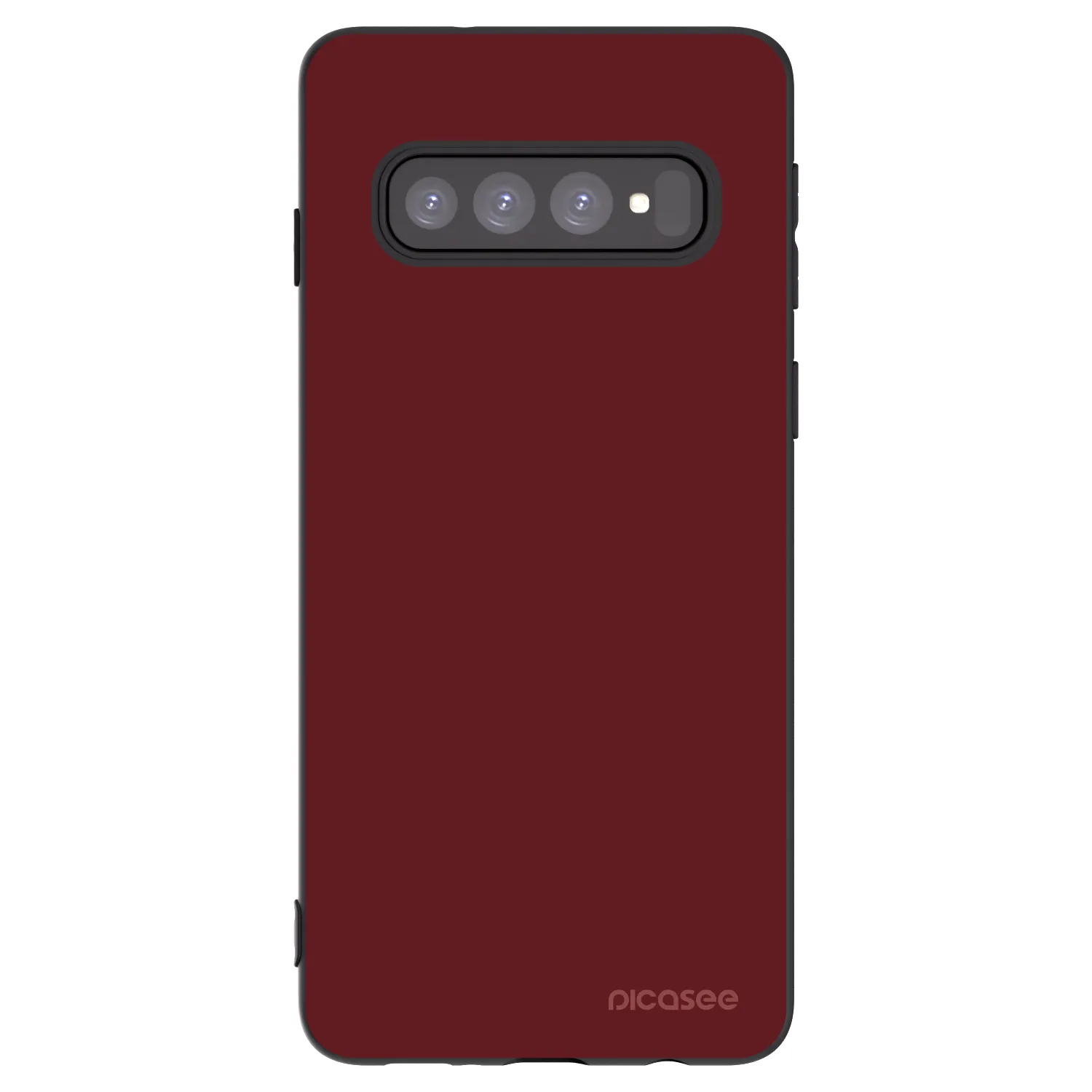 Picasee Μαύρη θήκη σιλικόνης για Samsung Galaxy S10 G973 - Red Bliss