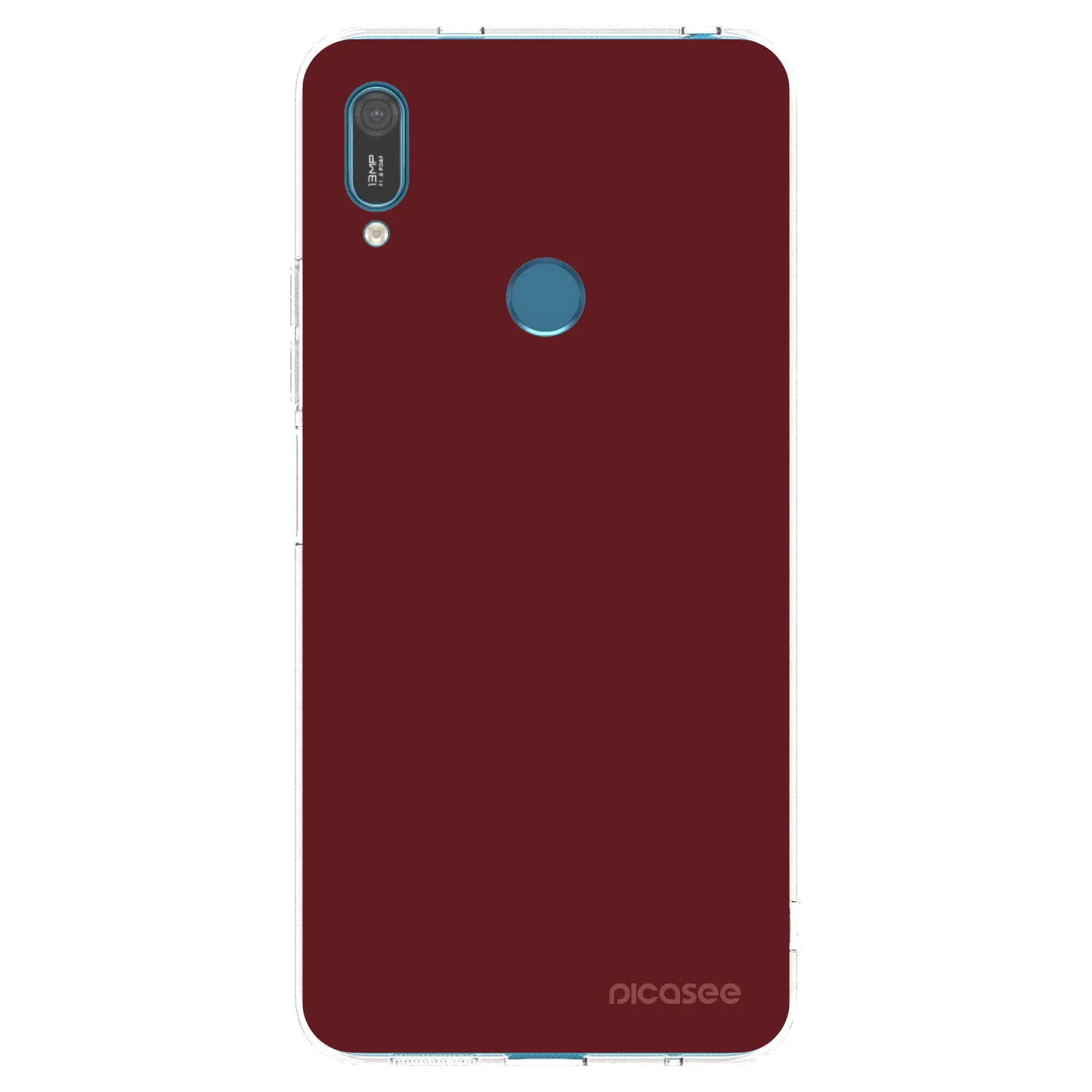 Picasee διαφανής θήκη σιλικόνης Huawei Y7 2019 - Red Bliss