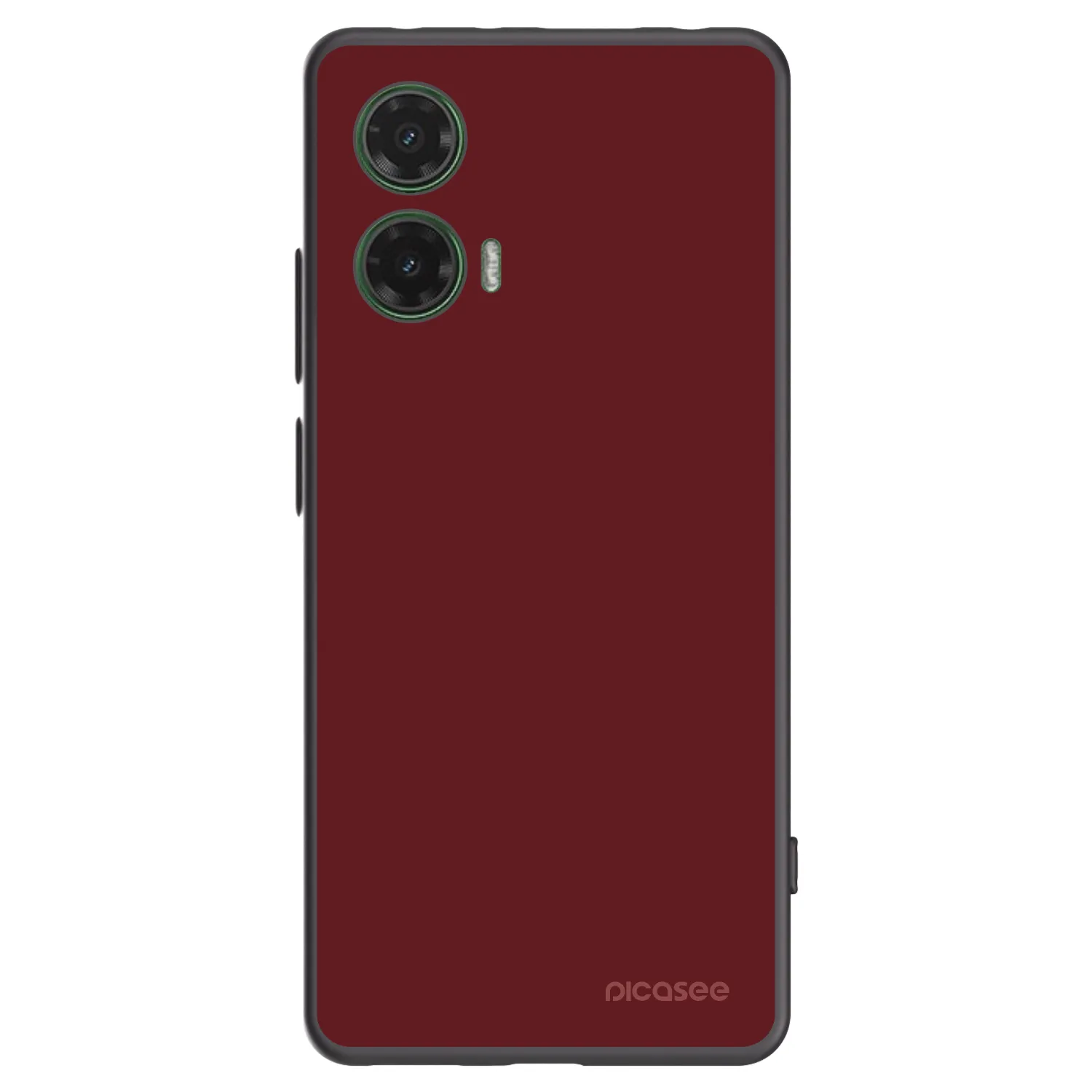 Picasee Μαύρη θήκη σιλικόνης για Motorola Moto G35 5G - Red Bliss