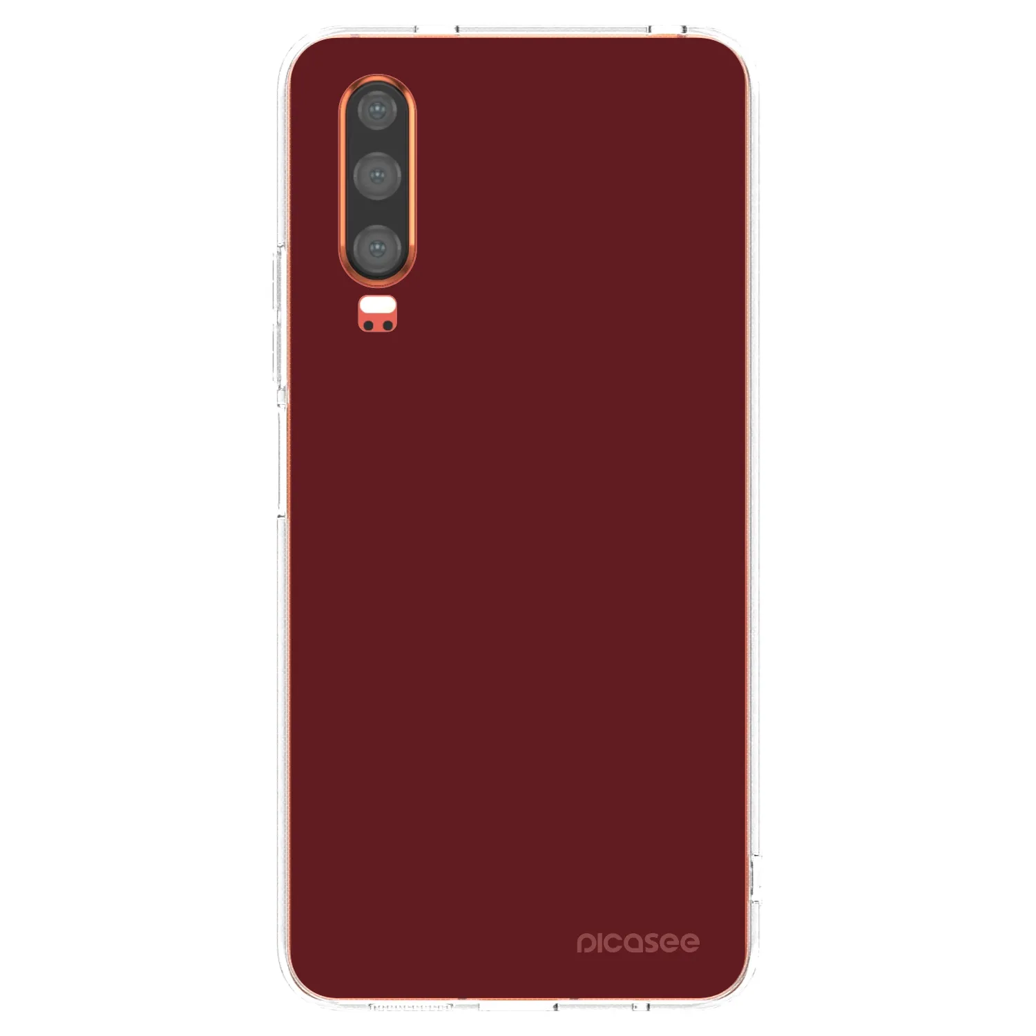Picasee διαφανής θήκη σιλικόνης Huawei P30 - Red Bliss