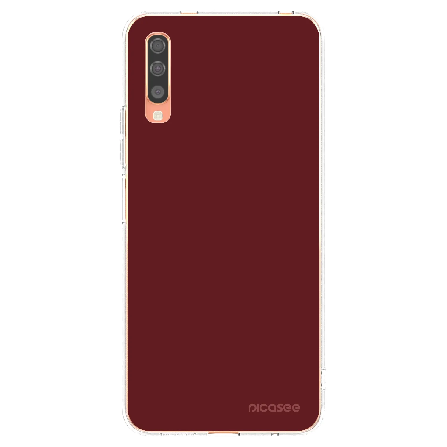 Picasee διαφανής θήκη σιλικόνης Samsung Galaxy A70 A705F - Red Bliss