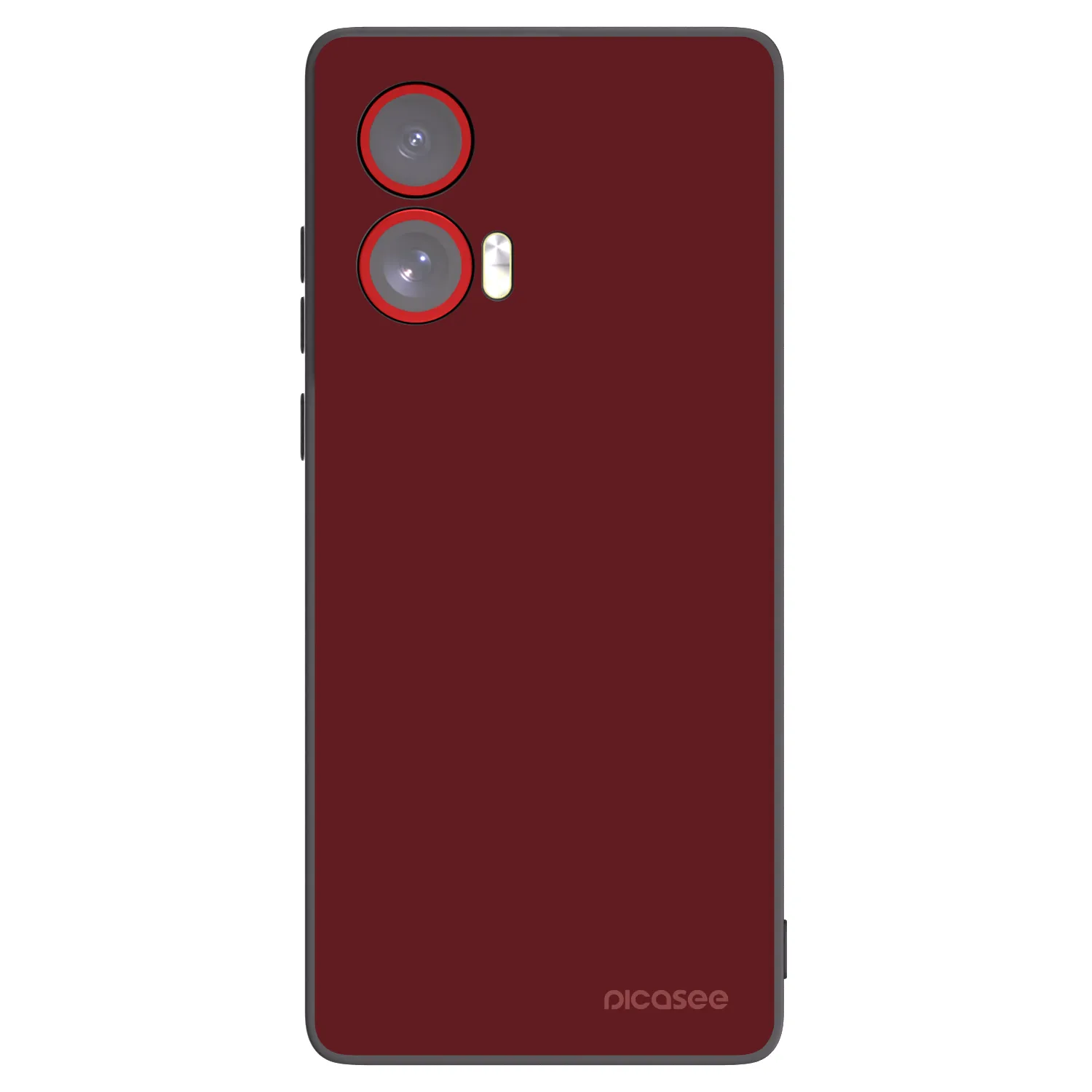 Picasee Μαύρη θήκη σιλικόνης για Motorola Edge 50 Fusion - Red Bliss