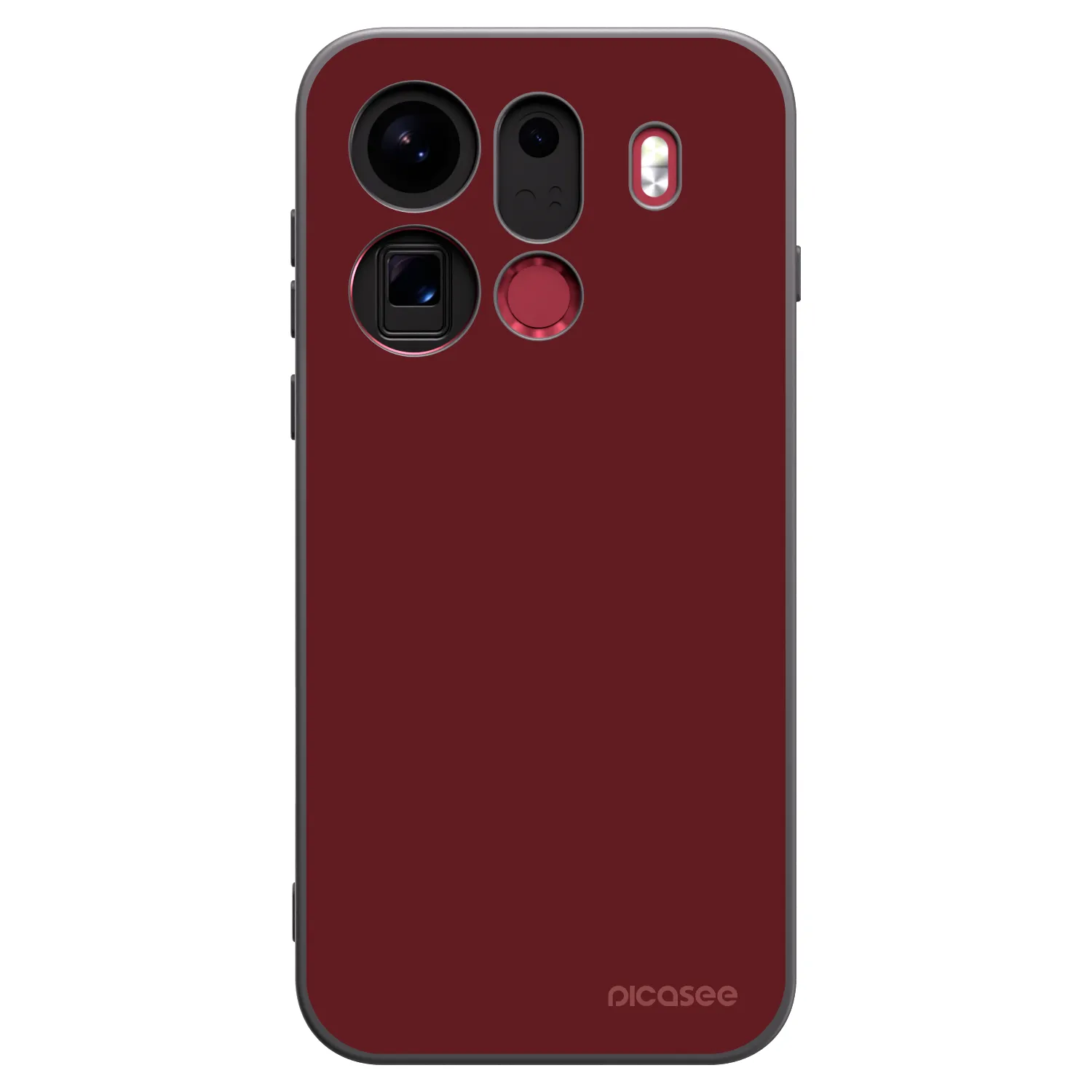 Picasee Μαύρη θήκη σιλικόνης για OPPO Find X9 Pro - Red Bliss
