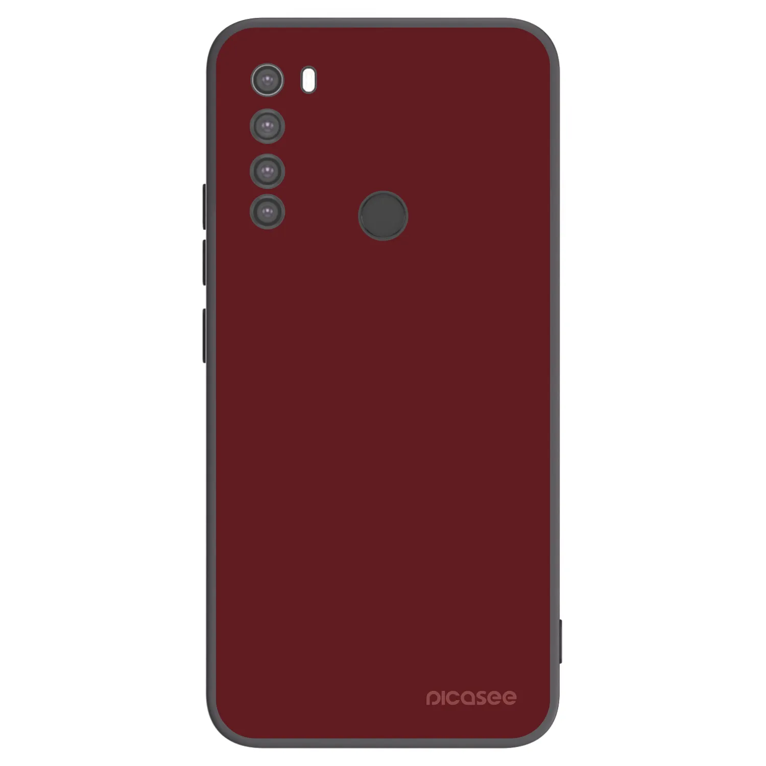 Picasee Μαύρη θήκη σιλικόνης για Xiaomi Redmi Note 8 - Red Bliss