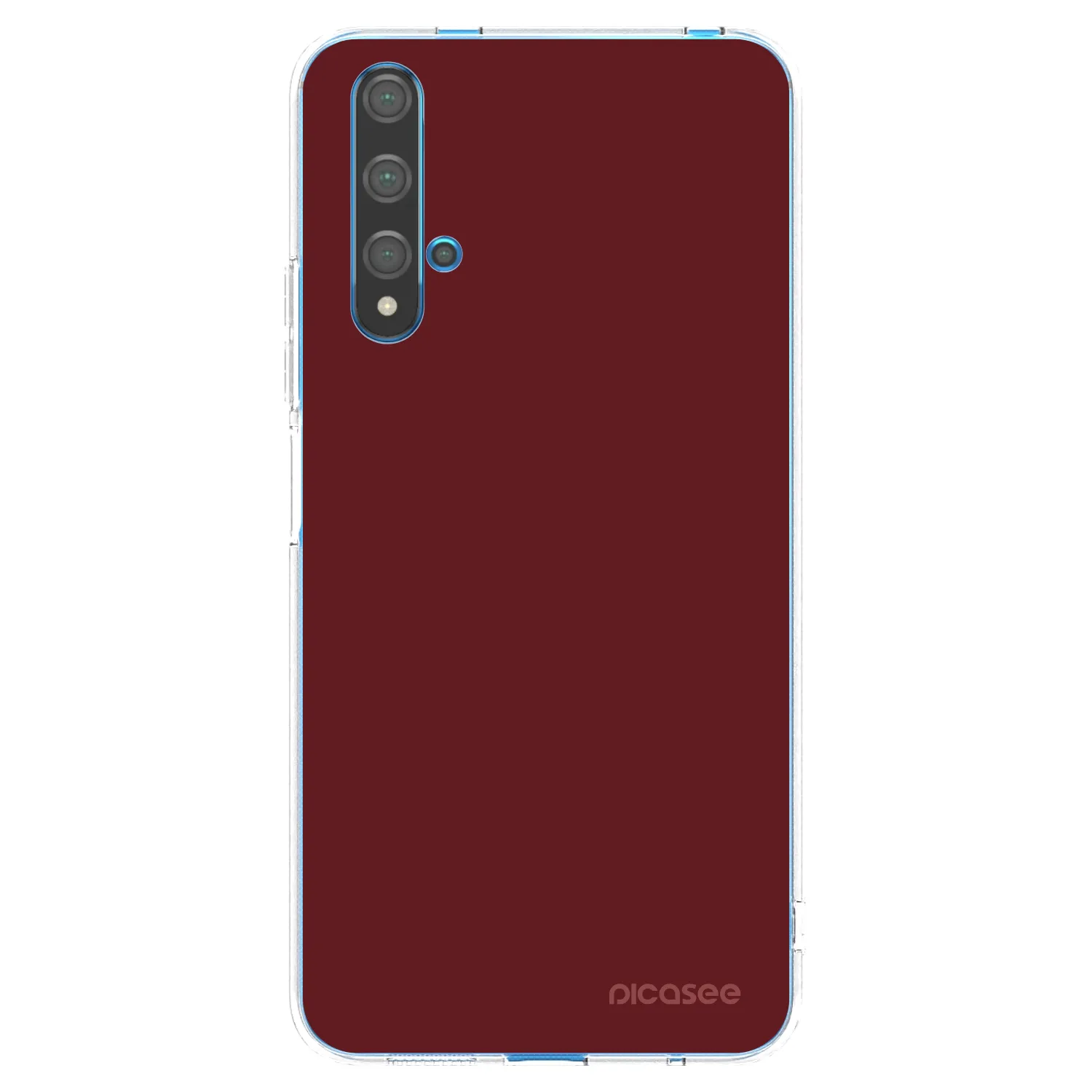 Picasee διαφανής θήκη σιλικόνης Huawei Nova 5T - Red Bliss
