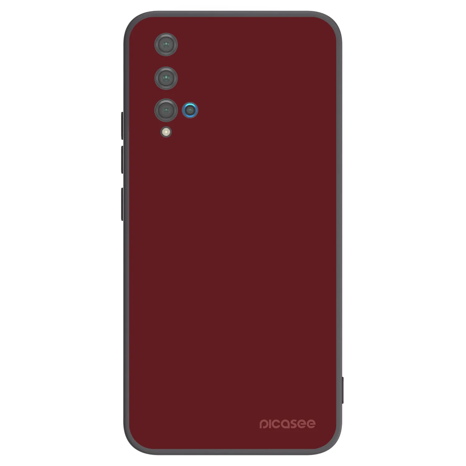 Picasee Μαύρη θήκη σιλικόνης για Huawei Nova 5T - Red Bliss