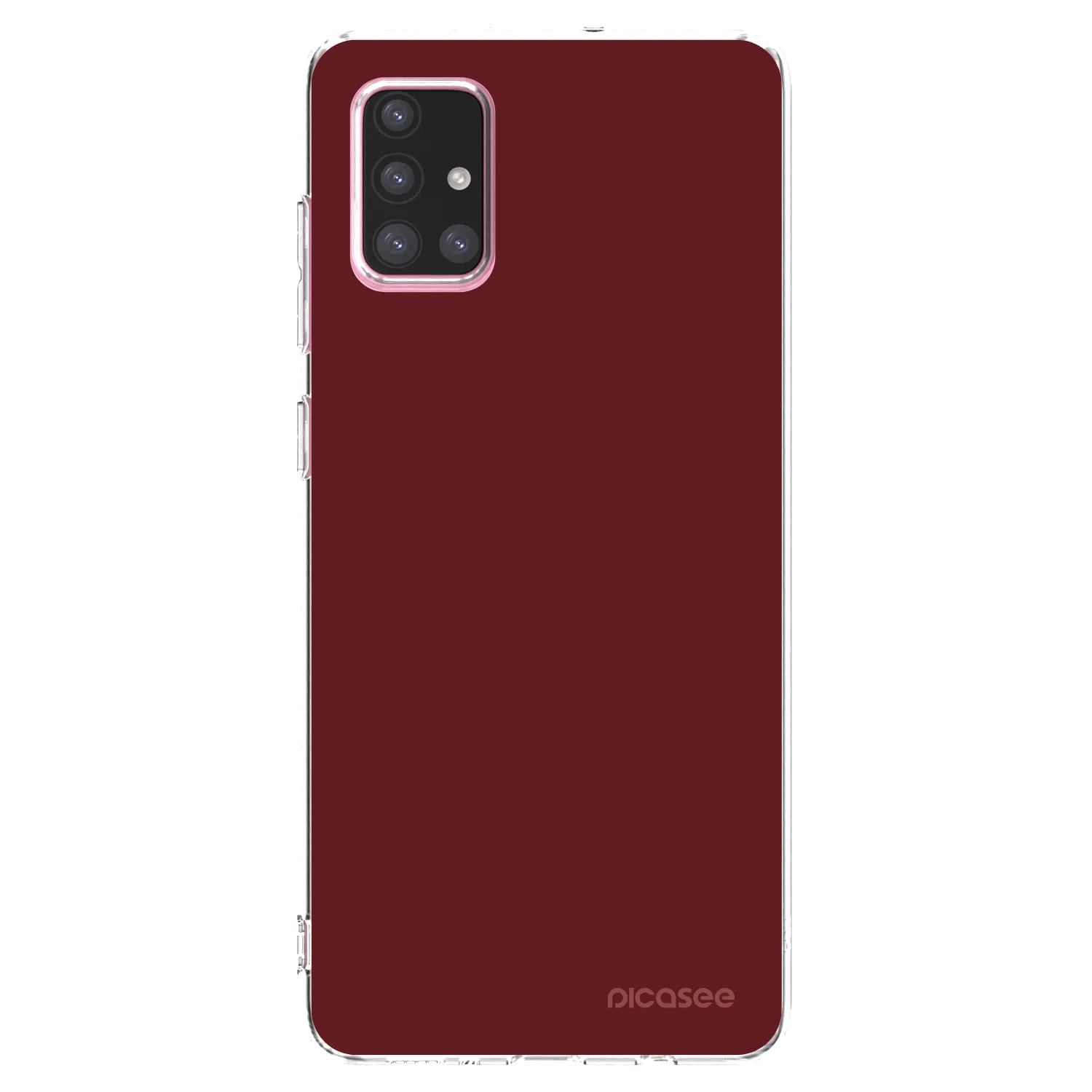Picasee διαφανής θήκη σιλικόνης Samsung Galaxy A71 A715F - Red Bliss