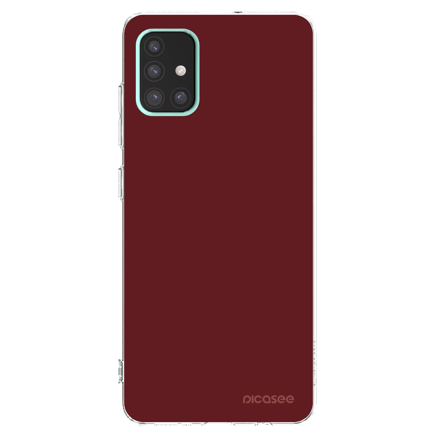 Picasee διαφανής θήκη σιλικόνης Samsung Galaxy A51 A515F - Red Bliss