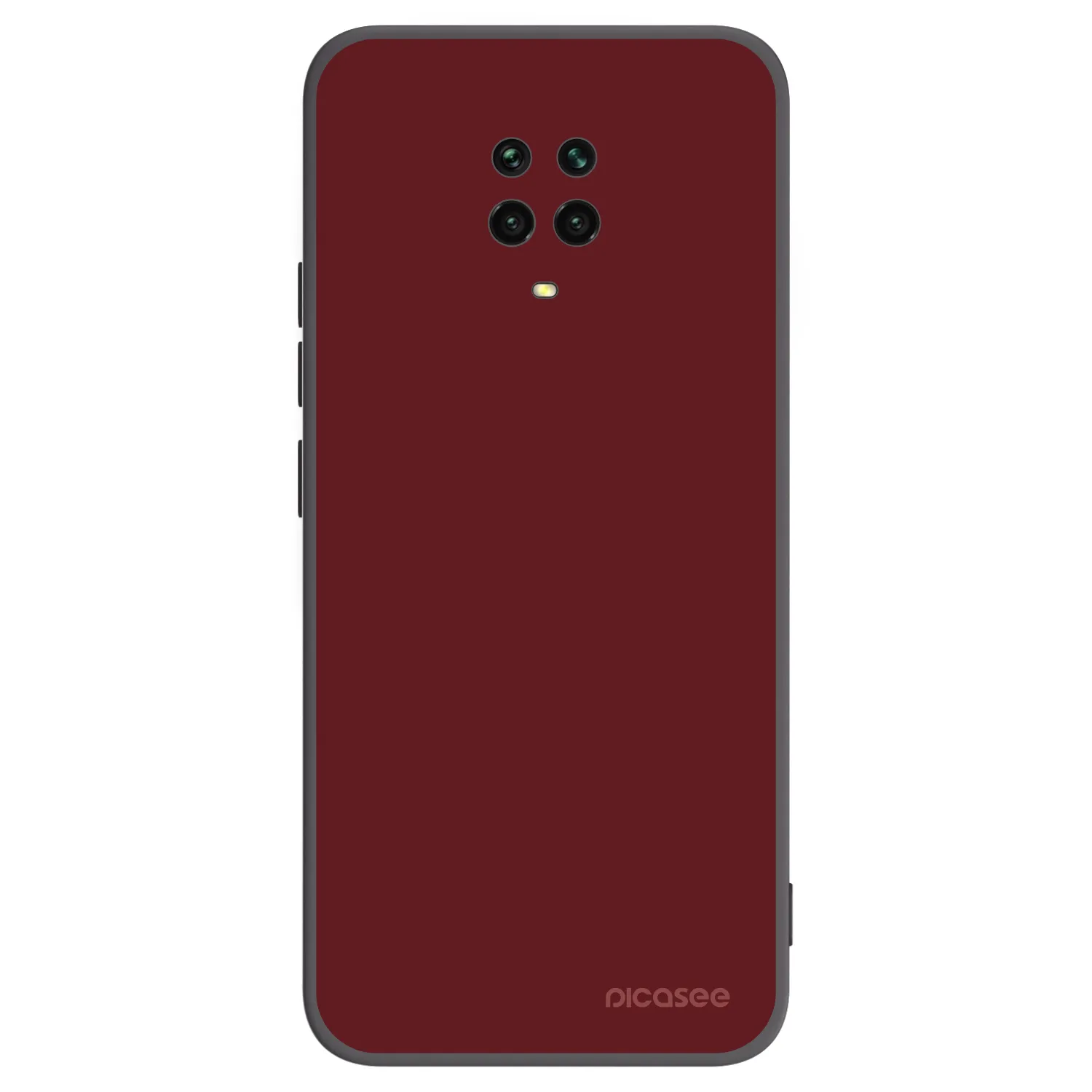 Picasee Μαύρη θήκη σιλικόνης για Xiaomi Redmi Note 9 Pro - Red Bliss