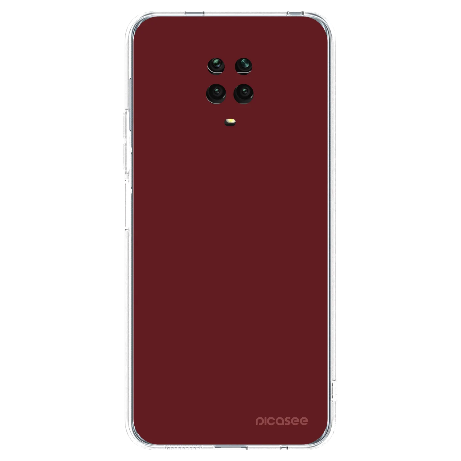 Picasee διαφανής θήκη σιλικόνης Xiaomi Redmi Note 9S - Red Bliss