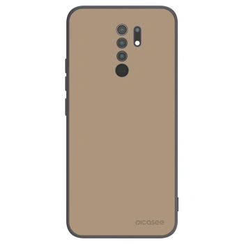Picasee Μαύρη θήκη σιλικόνης για Xiaomi Redmi 9 - Soft Sand