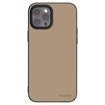 Picasee Μαύρη θήκη σιλικόνης για Apple iPhone 12 Pro Max - Soft Sand