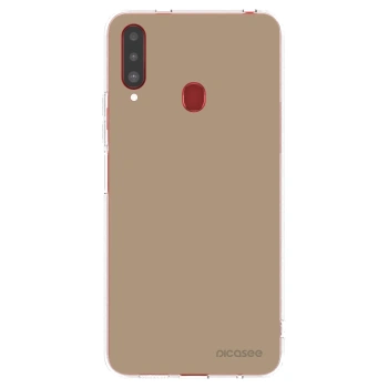 Picasee διαφανής θήκη σιλικόνης Samsung Galaxy A20s - Soft Sand