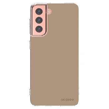 Picasee διαφανής θήκη σιλικόνης Samsung Galaxy S21 5G G991B - Soft Sand