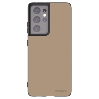 Picasee Μαύρη θήκη σιλικόνης για Samsung Galaxy S21 Ultra 5G G998B - Soft Sand