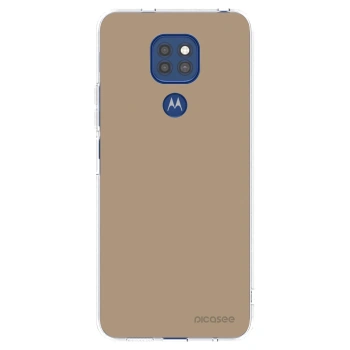 Picasee διαφανής θήκη σιλικόνης Motorola Moto G9 Play - Soft Sand