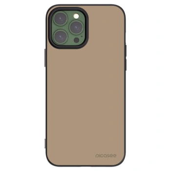 Picasee Μαύρη θήκη σιλικόνης για Apple iPhone 13 Pro Max - Soft Sand