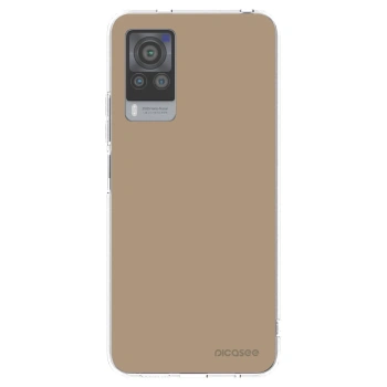 Picasee διαφανής θήκη σιλικόνης Vivo X60 Pro 5G - Soft Sand