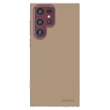Picasee διαφανής θήκη σιλικόνης Samsung Galaxy S22 Ultra 5G - Soft Sand