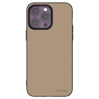 Picasee Μαύρη θήκη σιλικόνης για Apple iPhone 14 Pro Max - Soft Sand