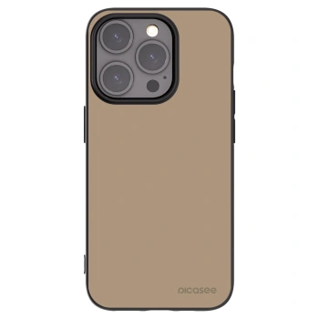 Picasee Μαύρη θήκη σιλικόνης για Apple iPhone 15 Pro - Soft Sand