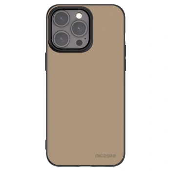 Picasee Μαύρη θήκη σιλικόνης για Apple iPhone 15 Pro Max - Soft Sand