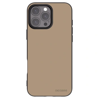 Picasee Μαύρη θήκη σιλικόνης για Apple iPhone 16 Pro Max - Soft Sand