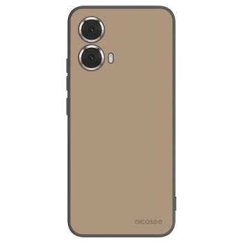 Picasee Μαύρη θήκη σιλικόνης για Motorola Moto G85 - Soft Sand