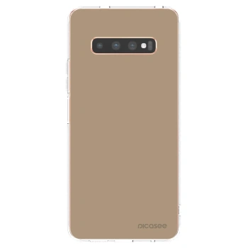 Picasee διαφανής θήκη σιλικόνης Samsung Galaxy S10 Plus G975 - Soft Sand