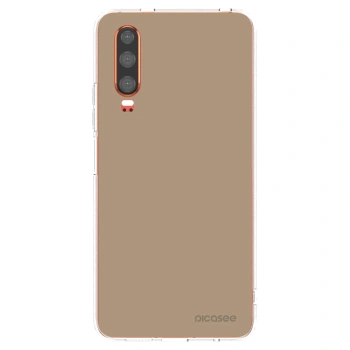 Picasee διαφανής θήκη σιλικόνης Huawei P30 - Soft Sand