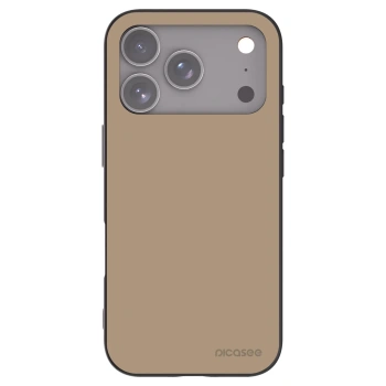 Picasee Μαύρη θήκη σιλικόνης για Apple iPhone 17 Pro - Soft Sand