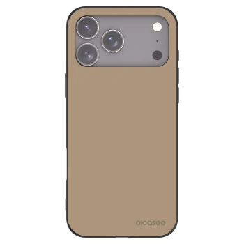 Picasee Μαύρη θήκη σιλικόνης για Apple iPhone 17 Pro Max - Soft Sand