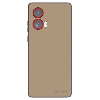 Picasee Μαύρη θήκη σιλικόνης για Motorola Edge 50 Fusion - Soft Sand