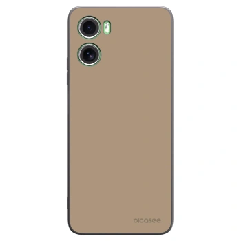 Picasee Μαύρη θήκη σιλικόνης για Motorola Moto G06 - Soft Sand