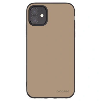 Picasee Μαύρη θήκη σιλικόνης για Apple iPhone 11 - Soft Sand
