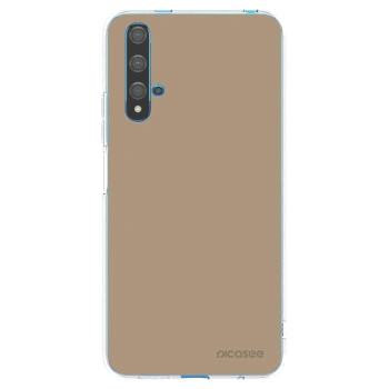 Picasee διαφανής θήκη σιλικόνης Huawei Nova 5T - Soft Sand