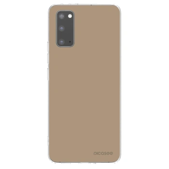 Picasee διαφανής θήκη σιλικόνης Samsung Galaxy S20 G980F - Soft Sand