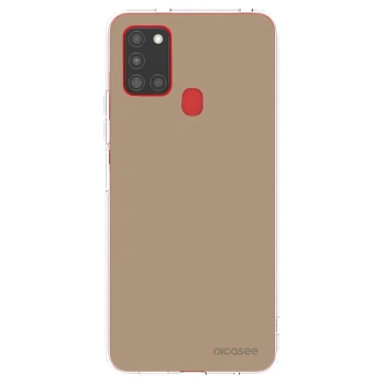Picasee διαφανής θήκη σιλικόνης Samsung Galaxy A21s - Soft Sand