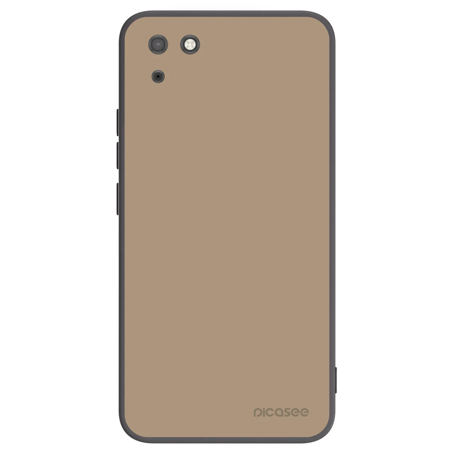 Picasee Μαύρη θήκη σιλικόνης για Huawei Y5P - Soft Sand