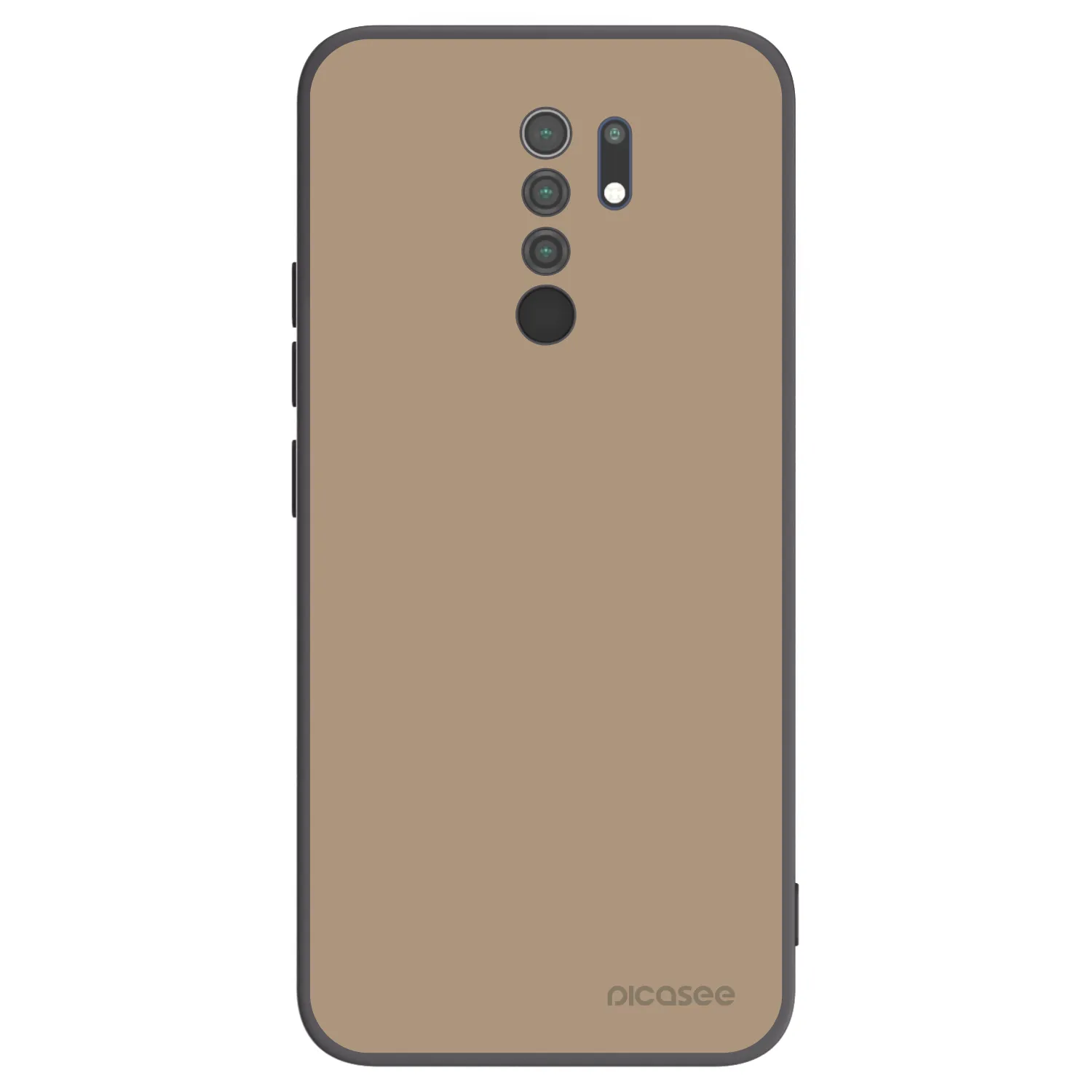Picasee Μαύρη θήκη σιλικόνης για Xiaomi Redmi 9 - Soft Sand