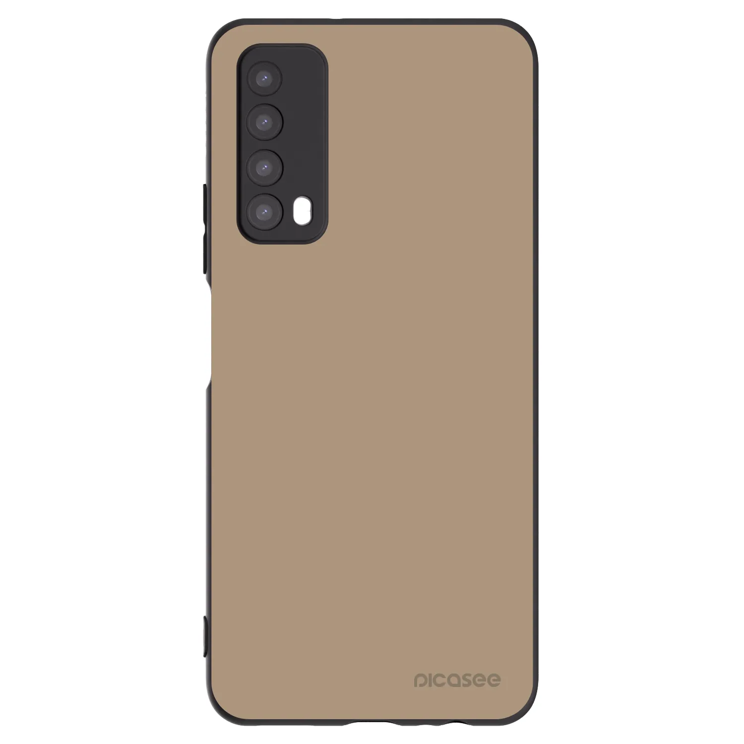 Picasee Μαύρη θήκη σιλικόνης για Huawei P Smart 2021 - Soft Sand