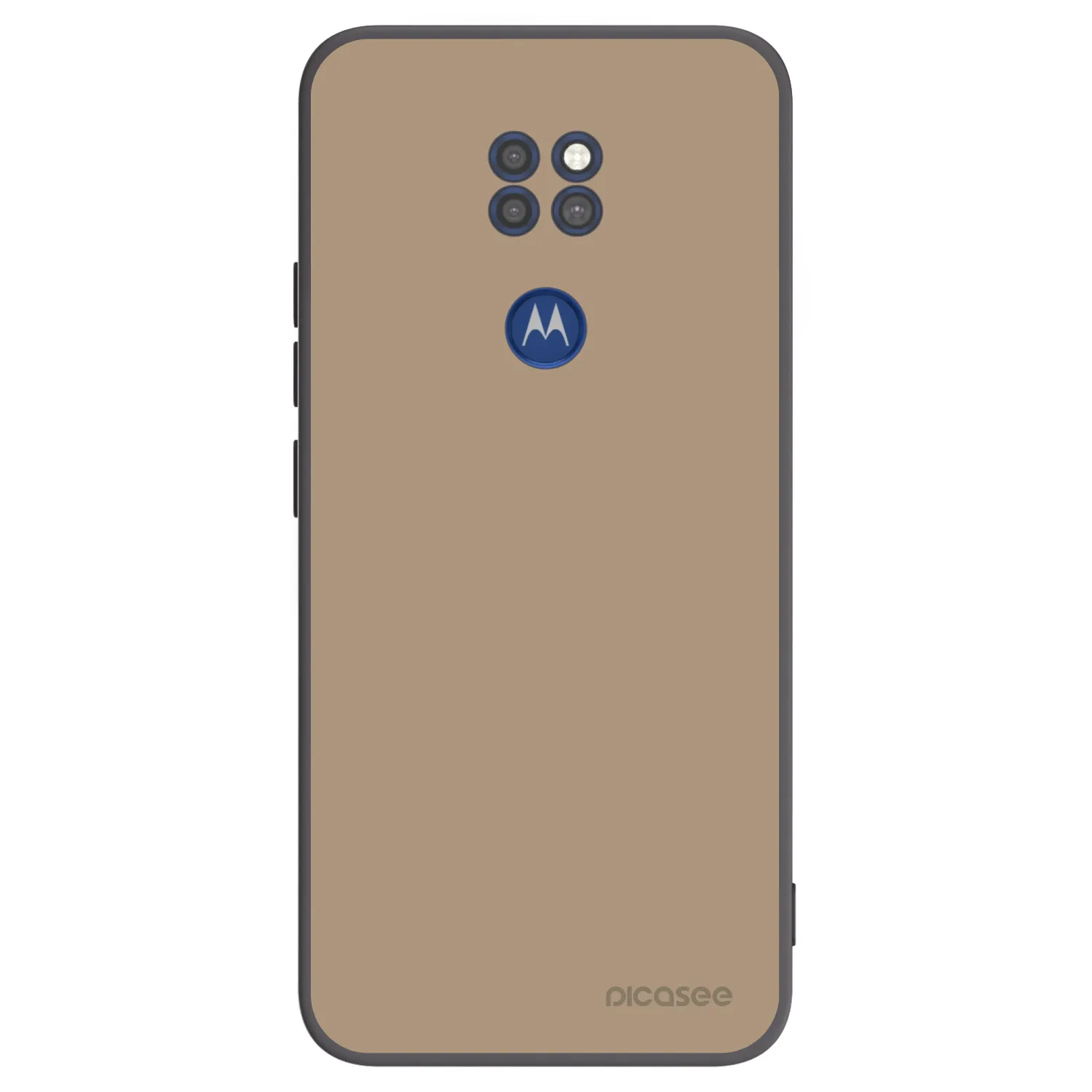 Picasee Μαύρη θήκη σιλικόνης για Motorola Moto G9 Play - Soft Sand
