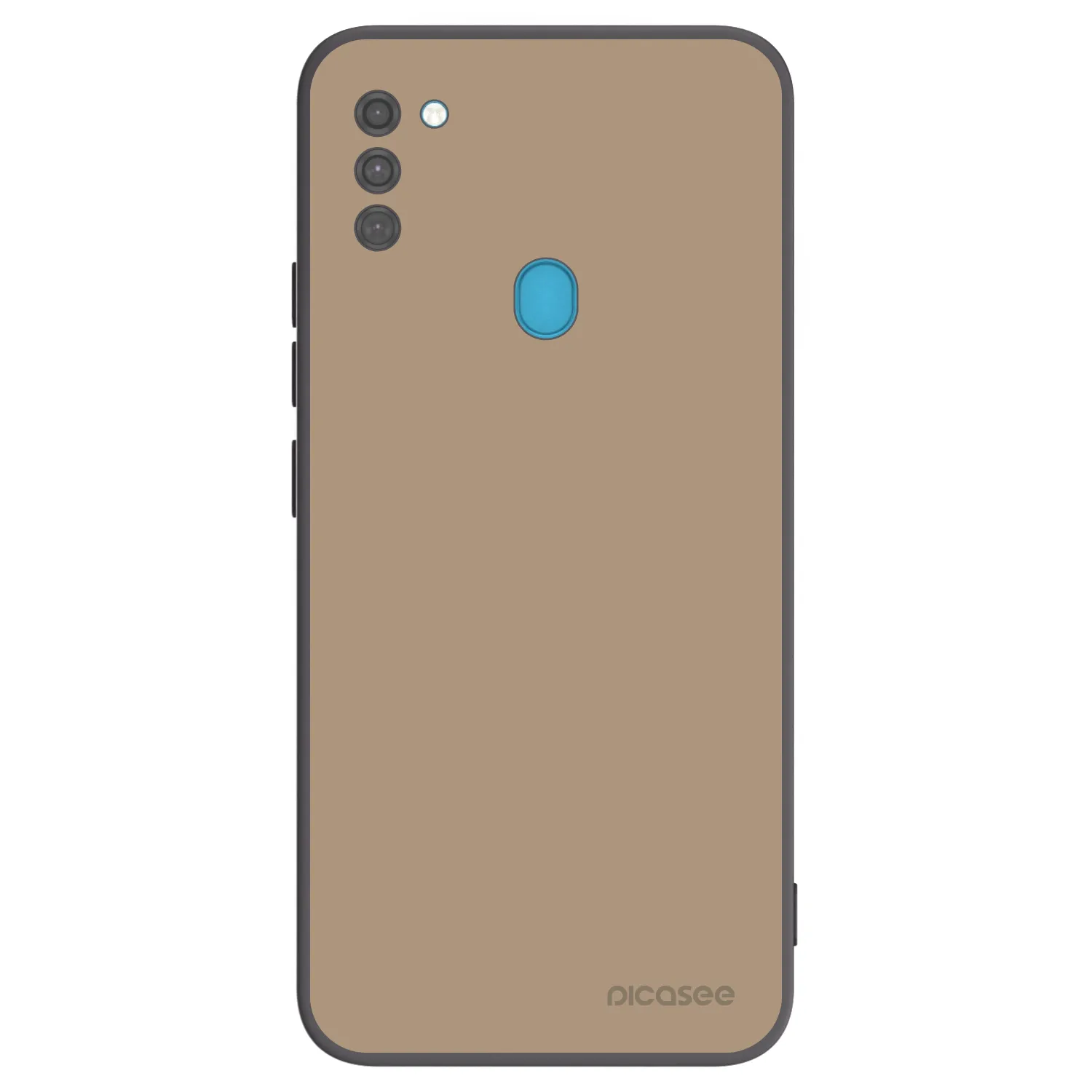 Picasee Μαύρη θήκη σιλικόνης για Samsung Galaxy M11 - Soft Sand