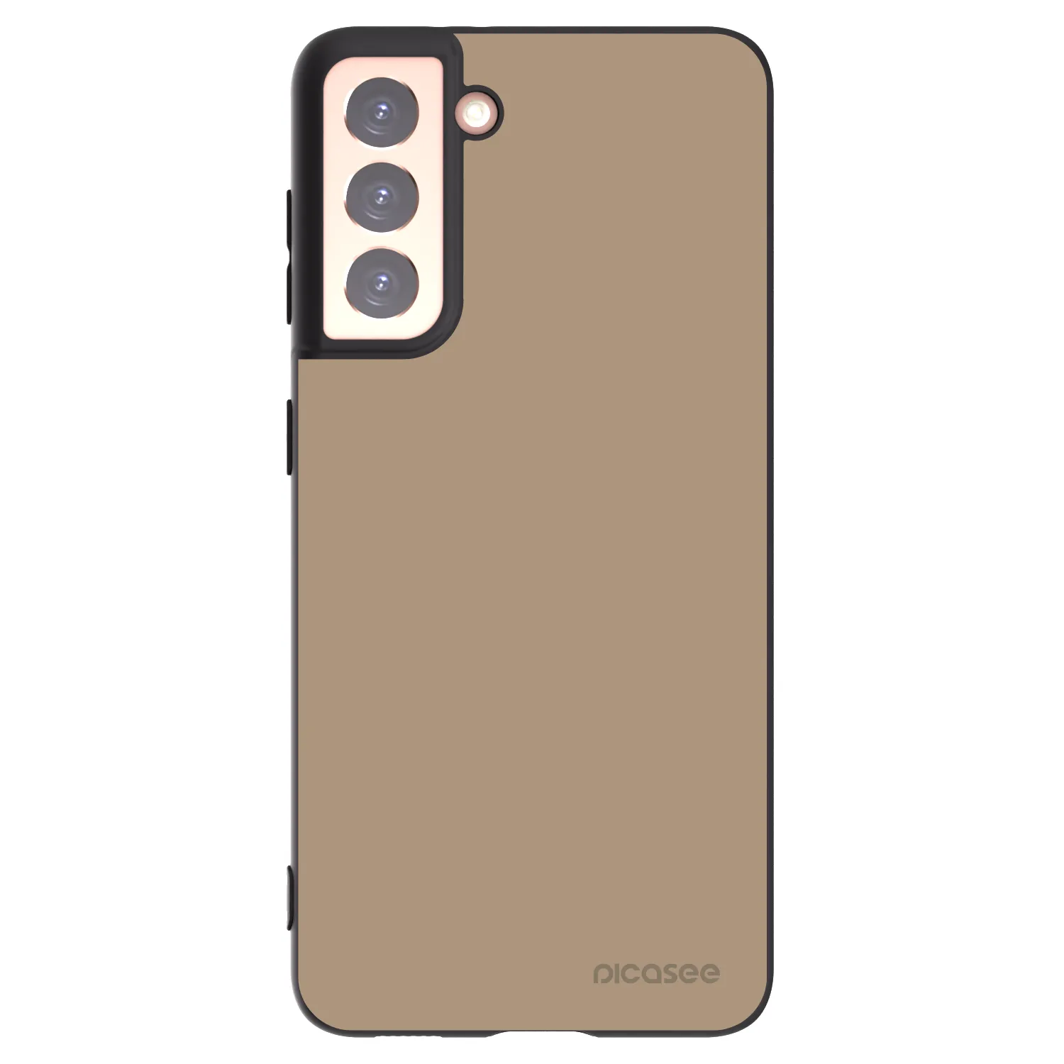 Picasee Μαύρη θήκη σιλικόνης για Samsung Galaxy S21 5G G991B - Soft Sand