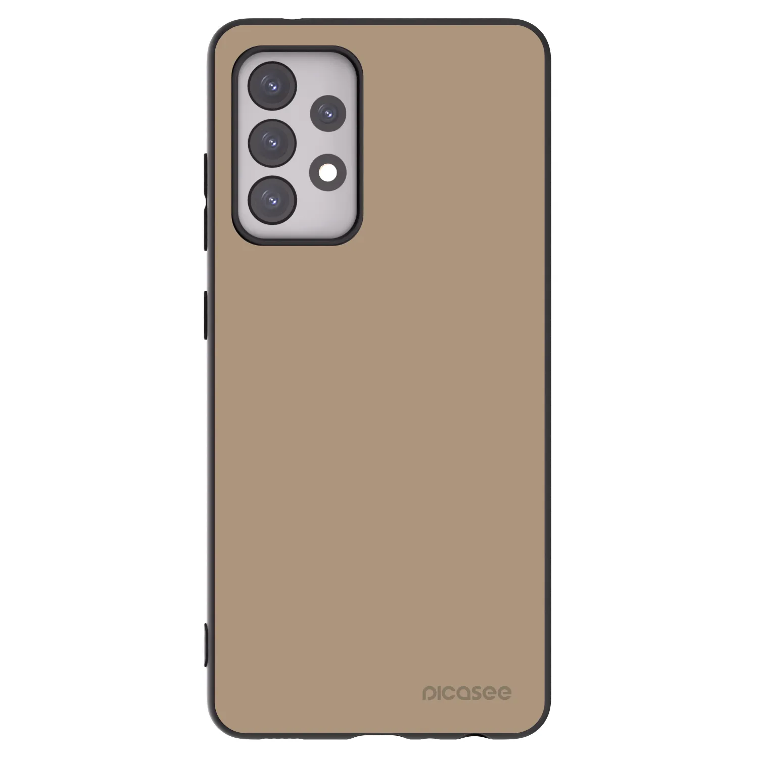 Picasee Μαύρη θήκη σιλικόνης για Samsung Galaxy A52 5G A525F - Soft Sand