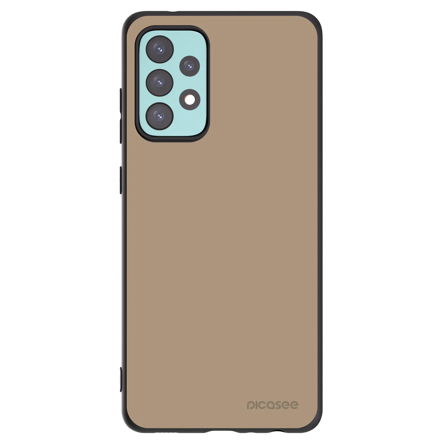 Picasee Μαύρη θήκη σιλικόνης για Samsung Galaxy A72 A725F - Soft Sand