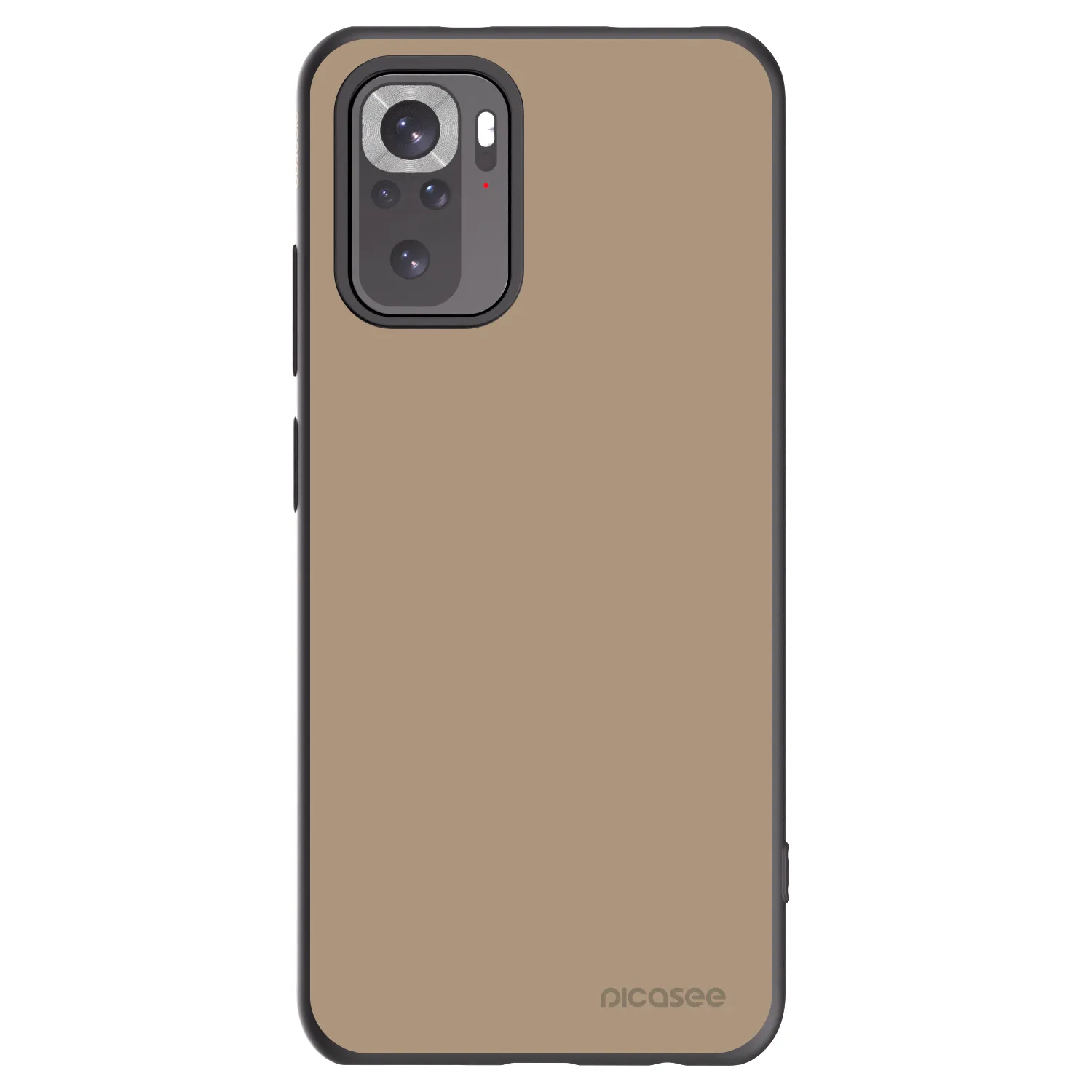 Picasee Μαύρη θήκη σιλικόνης για Xiaomi Redmi Note 10S - Soft Sand