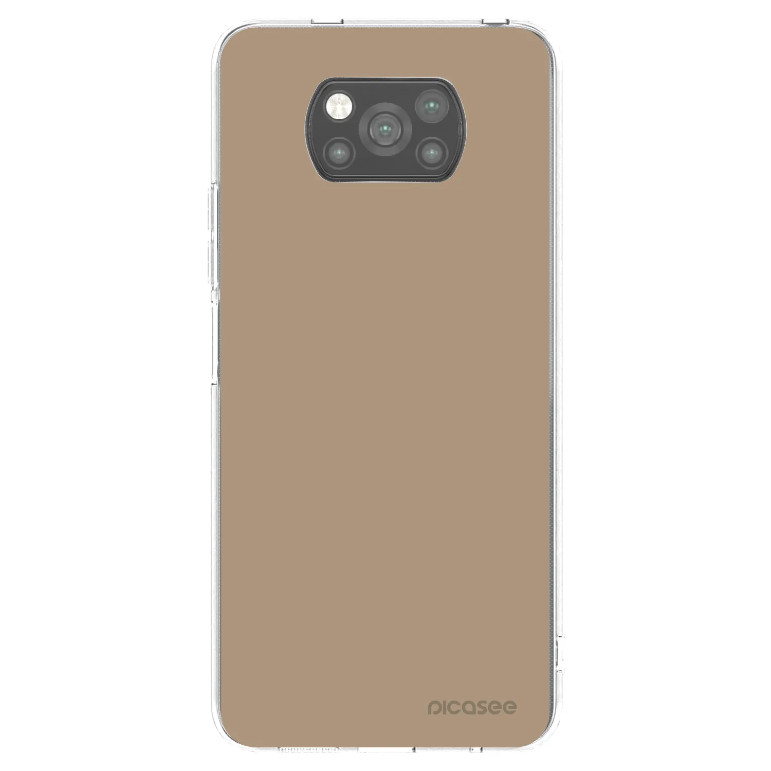 Picasee Μαύρη θήκη σιλικόνης για Xiaomi Poco X3 Pro - Soft Sand