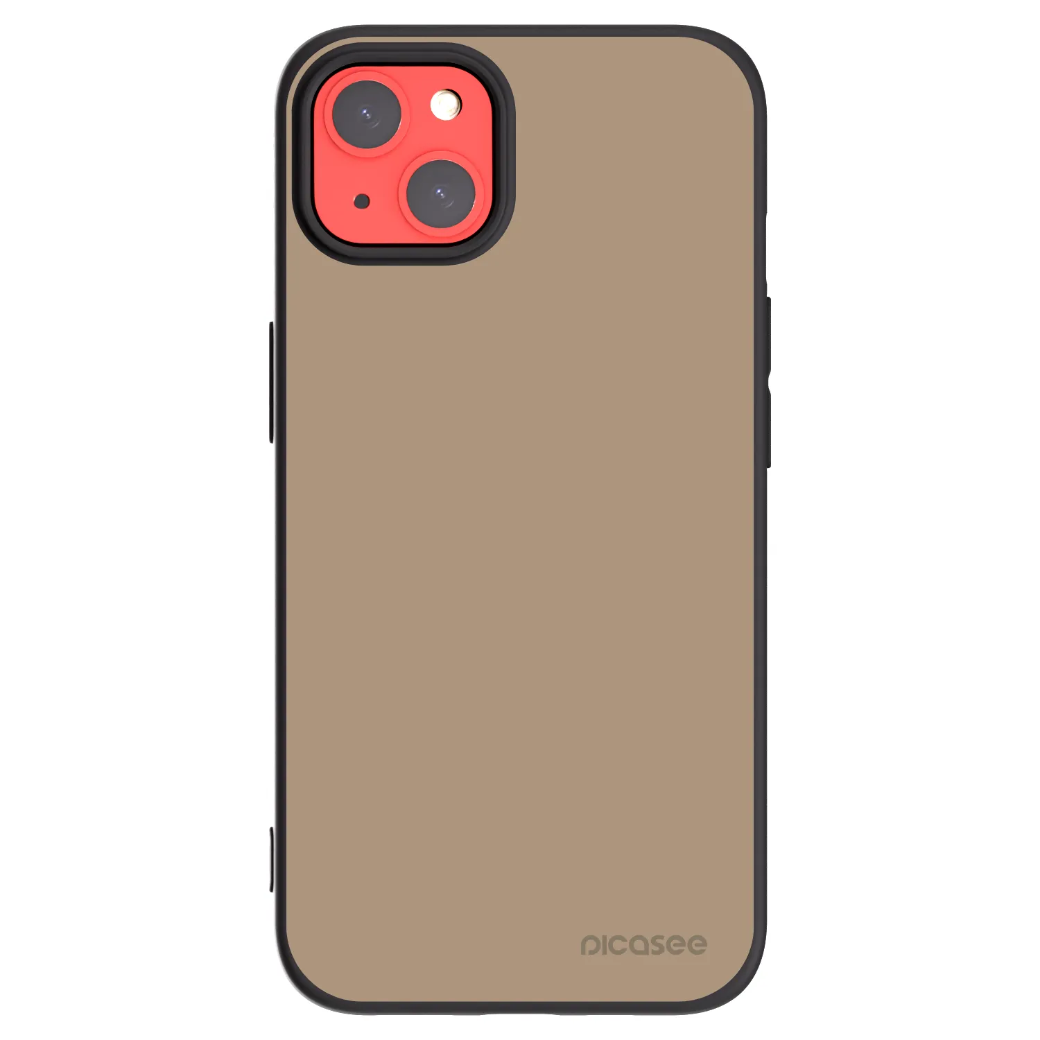 Picasee Μαύρη θήκη σιλικόνης για Apple iPhone 13 - Soft Sand