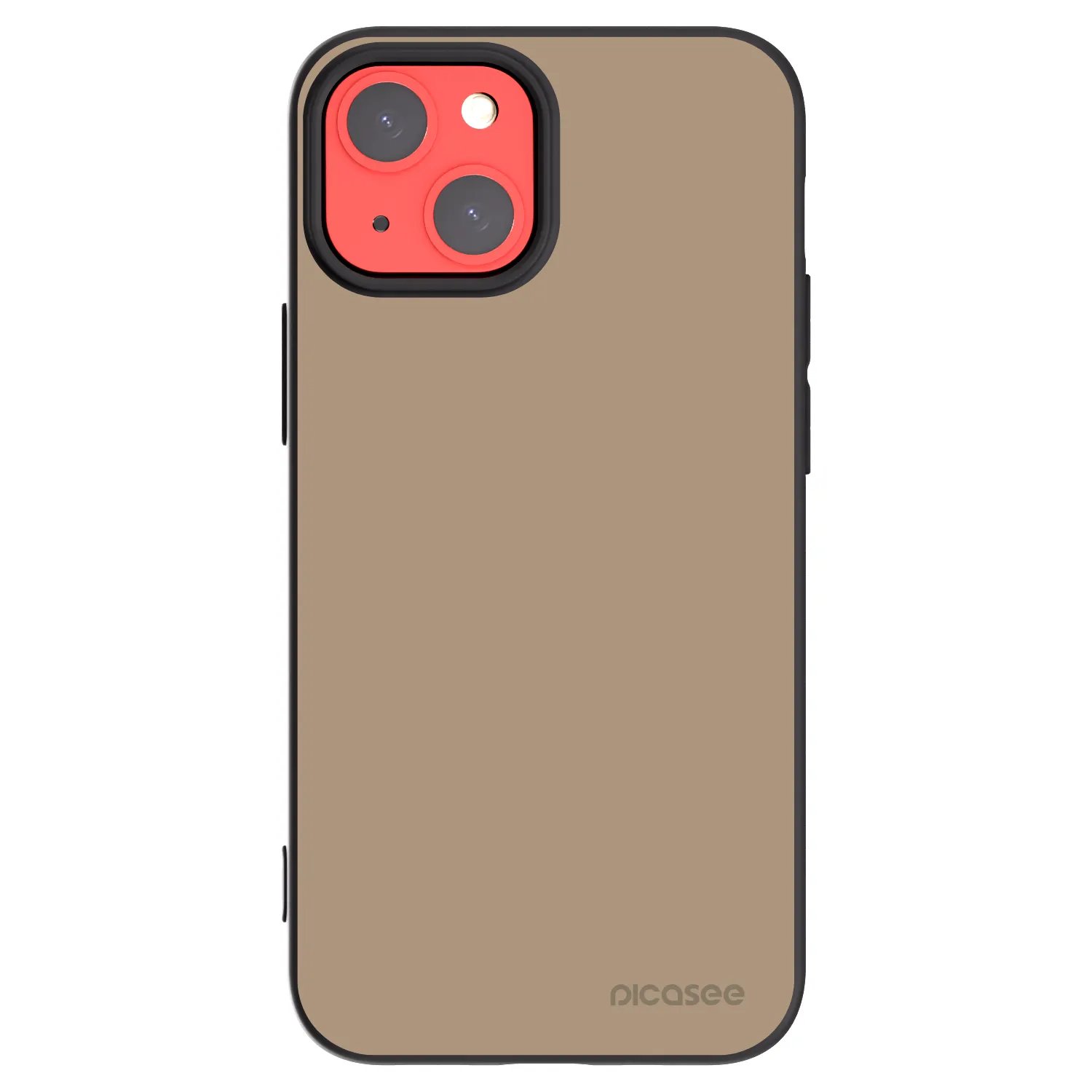 Picasee Μαύρη θήκη σιλικόνης για Apple iPhone 13 mini - Soft Sand